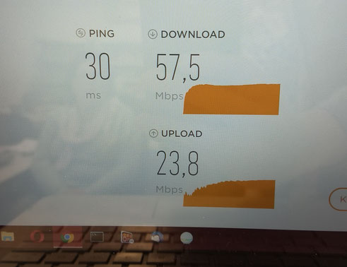 Screenshot speedtest